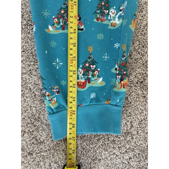 Disney‎ Mickey & Friends Mens XL Christmas Holiday Mouse Ears Coverall Pajamas - Picture 9 of 13